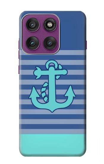 S2081 Nautical Anchor Hülle Schutzhülle Taschen für Motorola Edge 60 Pro