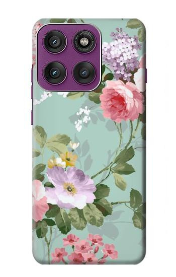 S2178 Flower Floral Art Painting Hülle Schutzhülle Taschen für Motorola Edge 60 Pro
