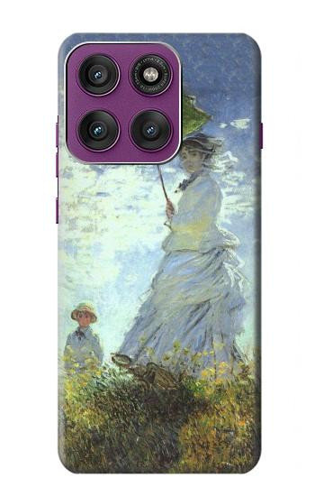 S2415 Claude Monet Woman with a Parasol Hülle Schutzhülle Taschen für Motorola Edge 60 Pro