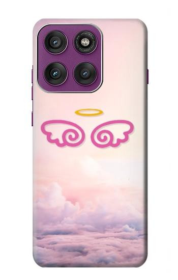 S2514 Cute Angel Wings Hülle Schutzhülle Taschen für Motorola Edge 60 Pro