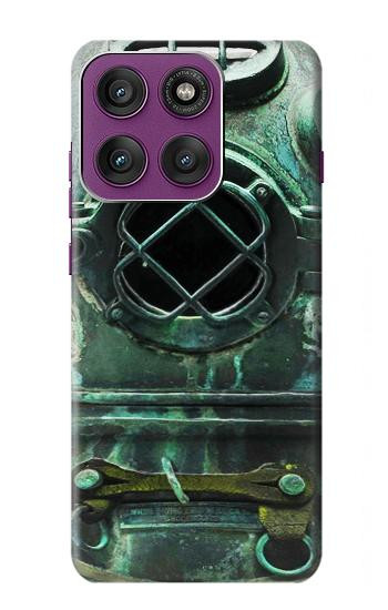 S2632 Antique Vintage Deep Sea Diver Helmet Hülle Schutzhülle Taschen für Motorola Edge 60 Pro