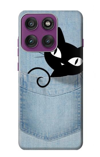 S2641 Pocket Black Cat Hülle Schutzhülle Taschen für Motorola Edge 60 Pro
