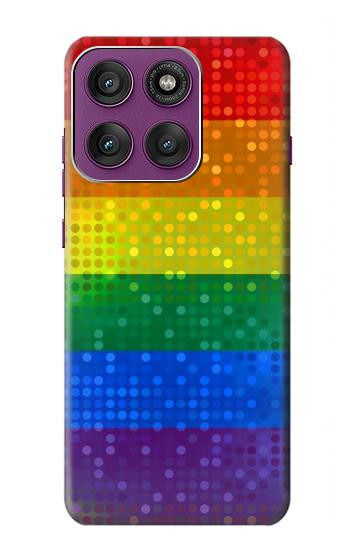 S2683 Rainbow LGBT Pride Flag Hülle Schutzhülle Taschen für Motorola Edge 60 Pro