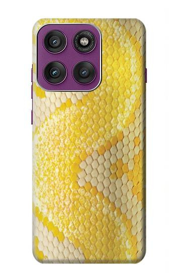 S2713 Yellow Snake Skin Graphic Printed Hülle Schutzhülle Taschen für Motorola Edge 60 Pro