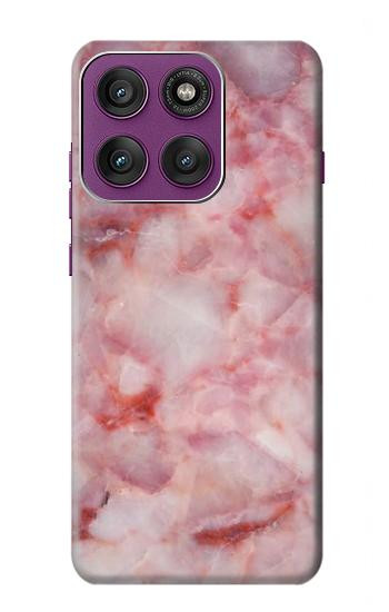 S2843 Pink Marble Texture Hülle Schutzhülle Taschen für Motorola Edge 60 Pro