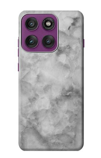 S2845 Gray Marble Texture Hülle Schutzhülle Taschen für Motorola Edge 60 Pro