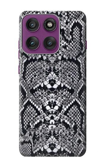S2855 White Rattle Snake Skin Graphic Printed Hülle Schutzhülle Taschen für Motorola Edge 60 Pro