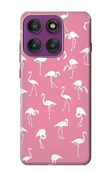 S2858 Pink Flamingo Pattern Hülle Schutzhülle Taschen für Motorola Edge 60 Pro