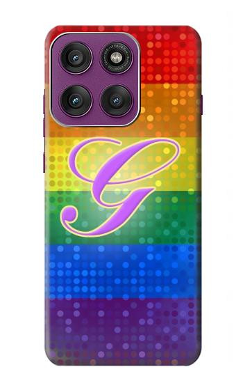 S2899 Rainbow LGBT Gay Pride Flag Hülle Schutzhülle Taschen für Motorola Edge 60 Pro