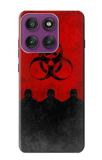 S2917 Biohazards Virus Red Alert Hülle Schutzhülle Taschen für Motorola Edge 60 Pro