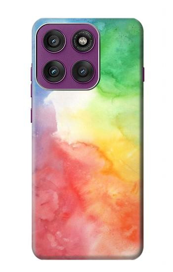 S2945 Colorful Watercolor Hülle Schutzhülle Taschen für Motorola Edge 60 Pro
