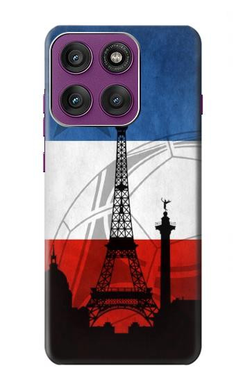 S2980 France Football Soccer Hülle Schutzhülle Taschen für Motorola Edge 60 Pro