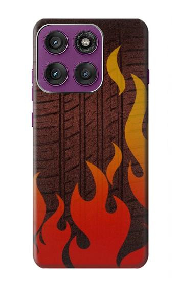 S2988 Rally Car Tire Fire Hülle Schutzhülle Taschen für Motorola Edge 60 Pro