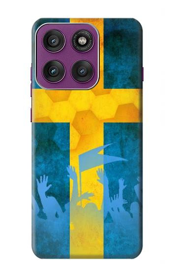 S2990 Sweden Football Soccer Hülle Schutzhülle Taschen für Motorola Edge 60 Pro