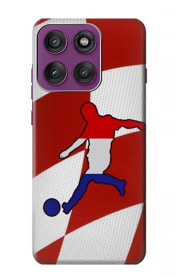 S2993 Croatia Football Soccer Hülle Schutzhülle Taschen für Motorola Edge 60 Pro