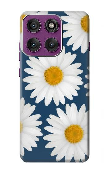 S3009 Daisy Blue Hülle Schutzhülle Taschen für Motorola Edge 60 Pro