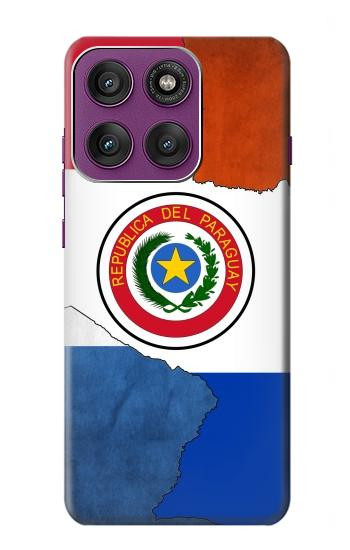 S3017 Paraguay Flag Hülle Schutzhülle Taschen für Motorola Edge 60 Pro