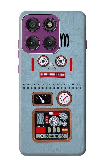 S3040 Retro Robot Toy Hülle Schutzhülle Taschen für Motorola Edge 60 Pro