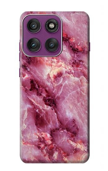 S3052 Pink Marble Graphic Printed Hülle Schutzhülle Taschen für Motorola Edge 60 Pro