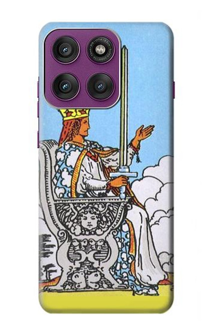 S3068 Tarot Card Queen of Swords Hülle Schutzhülle Taschen für Motorola Edge 60 Pro
