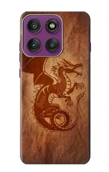 S3086 Red Dragon Tattoo Hülle Schutzhülle Taschen für Motorola Edge 60 Pro