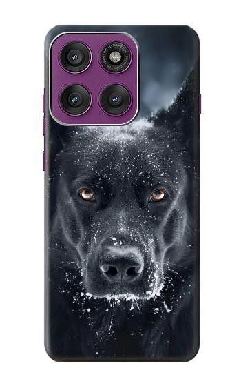 S3168 German Shepherd Black Dog Hülle Schutzhülle Taschen für Motorola Edge 60 Pro