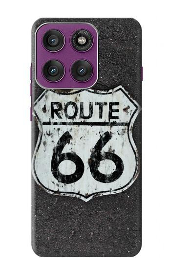 S3207 Route 66 Sign Hülle Schutzhülle Taschen für Motorola Edge 60 Pro