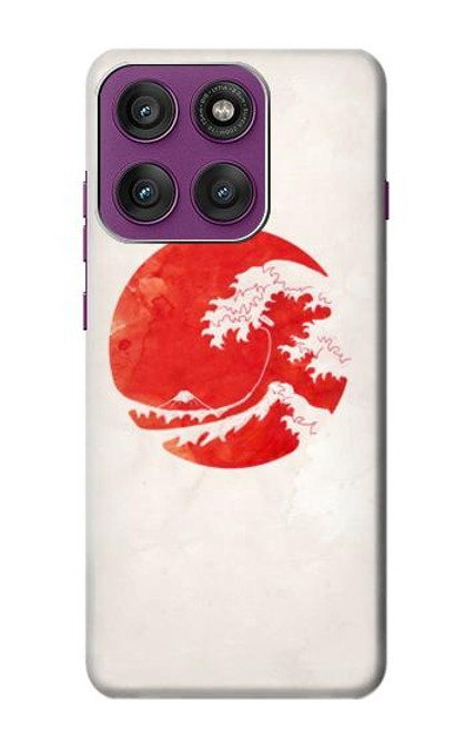 S3237 Waves Japan Flag Hülle Schutzhülle Taschen für Motorola Edge 60 Pro