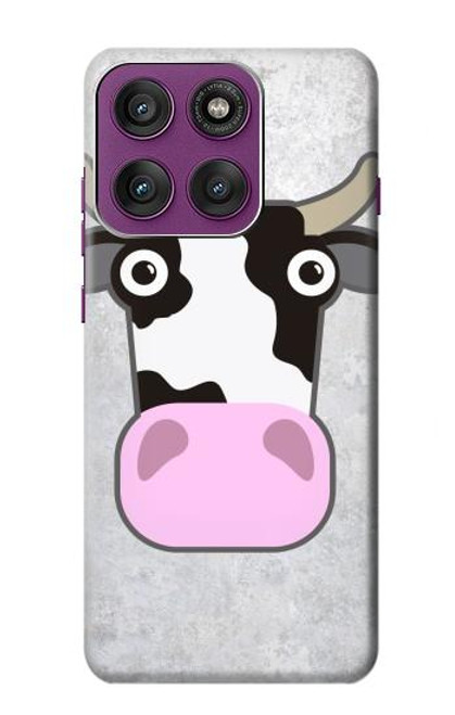 S3257 Cow Cartoon Hülle Schutzhülle Taschen für Motorola Edge 60 Pro