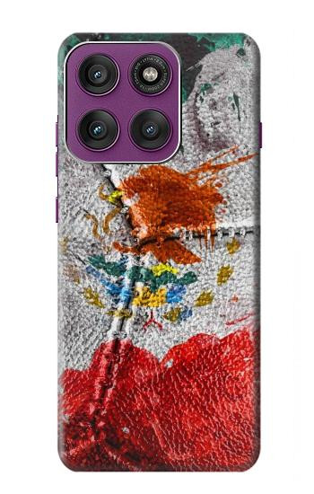 S3314 Mexico Flag Vinatage Football Graphic Hülle Schutzhülle Taschen für Motorola Edge 60 Pro
