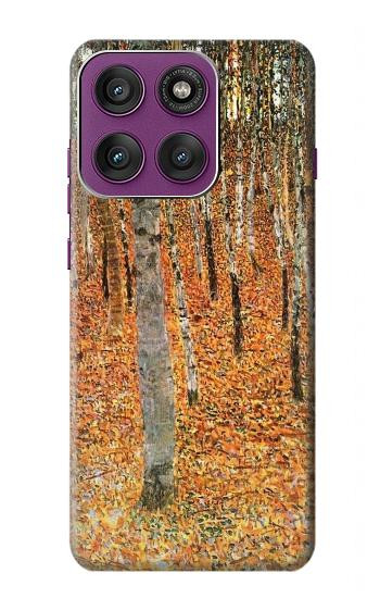 S3380 Gustav Klimt Birch Forest Hülle Schutzhülle Taschen für Motorola Edge 60 Pro
