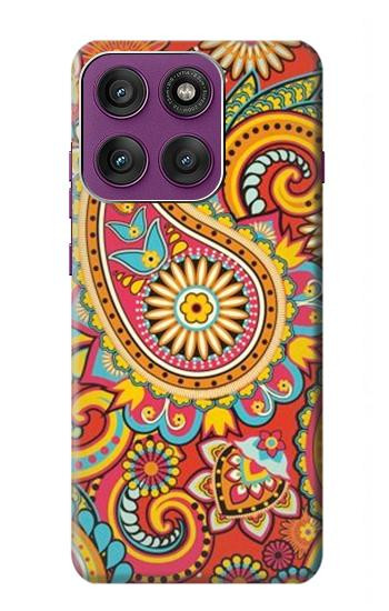S3402 Floral Paisley Pattern Seamless Hülle Schutzhülle Taschen für Motorola Edge 60 Pro