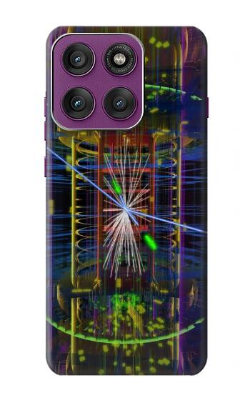 S3545 Quantum Particle Collision Hülle Schutzhülle Taschen für Motorola Edge 60 Pro