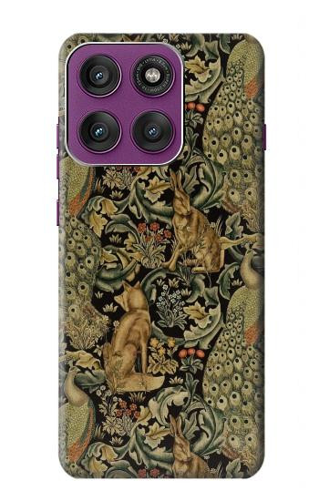 S3661 William Morris Forest Velvet Hülle Schutzhülle Taschen für Motorola Edge 60 Pro