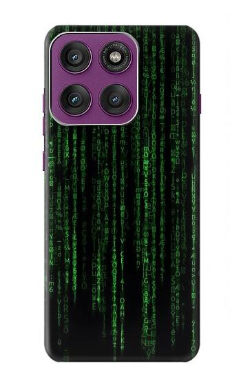 S3668 Binary Code Hülle Schutzhülle Taschen für Motorola Edge 60 Pro