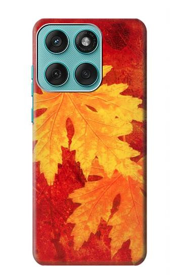 S0479 Maple Leaf Hülle Schutzhülle Taschen für Motorola Edge 60 Fusion