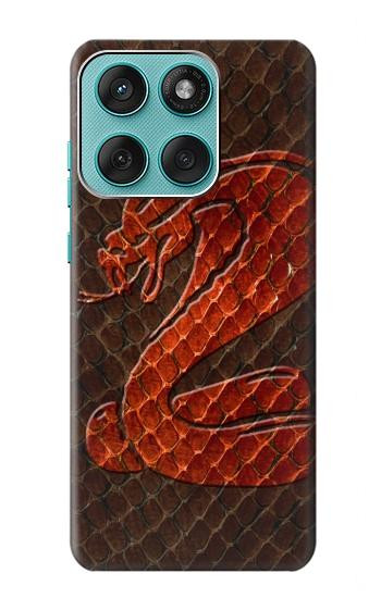 S0663 Cobra Snake Skin Hülle Schutzhülle Taschen für Motorola Edge 60 Fusion