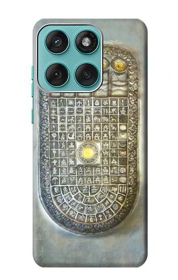 S1484 Buddha Footprint Hülle Schutzhülle Taschen für Motorola Edge 60 Fusion