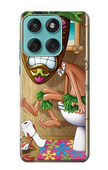 S1702 Tiki Man Toilet Hülle Schutzhülle Taschen für Motorola Edge 60 Fusion