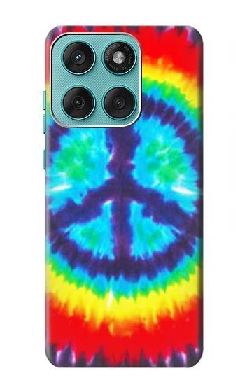 S1870 Tie Dye Peace Hülle Schutzhülle Taschen für Motorola Edge 60 Fusion