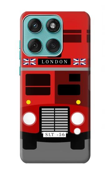 S2058 England British Double Decker Bus Hülle Schutzhülle Taschen für Motorola Edge 60 Fusion