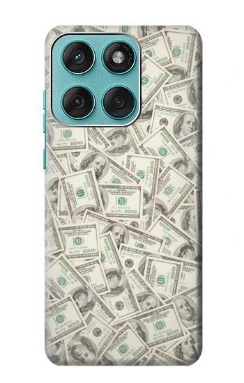 S2077 Money Dollar Banknotes Hülle Schutzhülle Taschen für Motorola Edge 60 Fusion