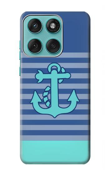 S2081 Nautical Anchor Hülle Schutzhülle Taschen für Motorola Edge 60 Fusion