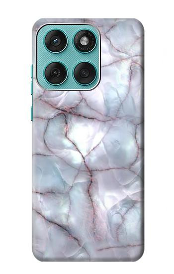 S2316 Dark Blue Marble Texture Graphic Print Hülle Schutzhülle Taschen für Motorola Edge 60 Fusion