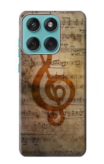 S2368 Sheet Music Notes Hülle Schutzhülle Taschen für Motorola Edge 60 Fusion