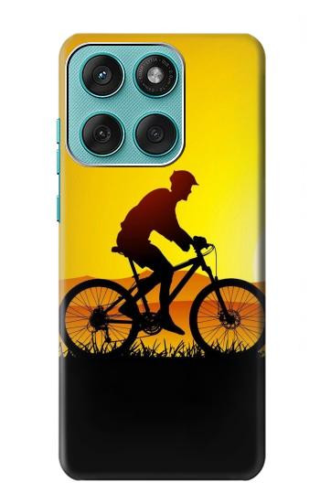 S2385 Bicycle Bike Sunset Hülle Schutzhülle Taschen für Motorola Edge 60 Fusion