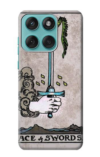 S2482 Tarot Card Ace of Swords Hülle Schutzhülle Taschen für Motorola Edge 60 Fusion