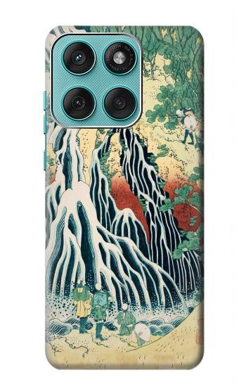 S2491 Hokusai Kirifuri Waterfall at Kurokami Hülle Schutzhülle Taschen für Motorola Edge 60 Fusion