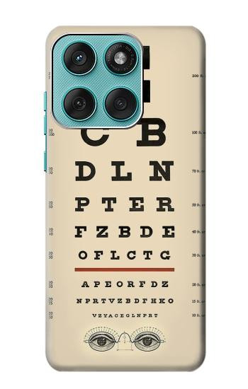 S2502 Eye Exam Chart Decorative Decoupage Poster Hülle Schutzhülle Taschen für Motorola Edge 60 Fusion