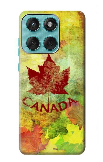 S2523 Canada Autumn Maple Leaf Hülle Schutzhülle Taschen für Motorola Edge 60 Fusion